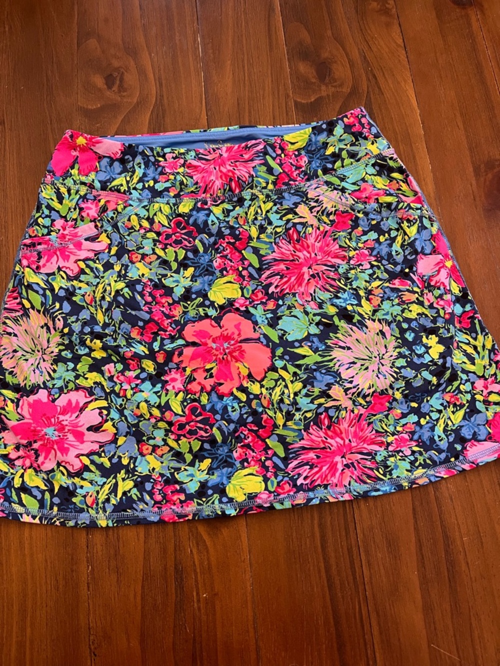 Lilly Pulitzer Luxletic Neon Pink Floral Mini Skirt